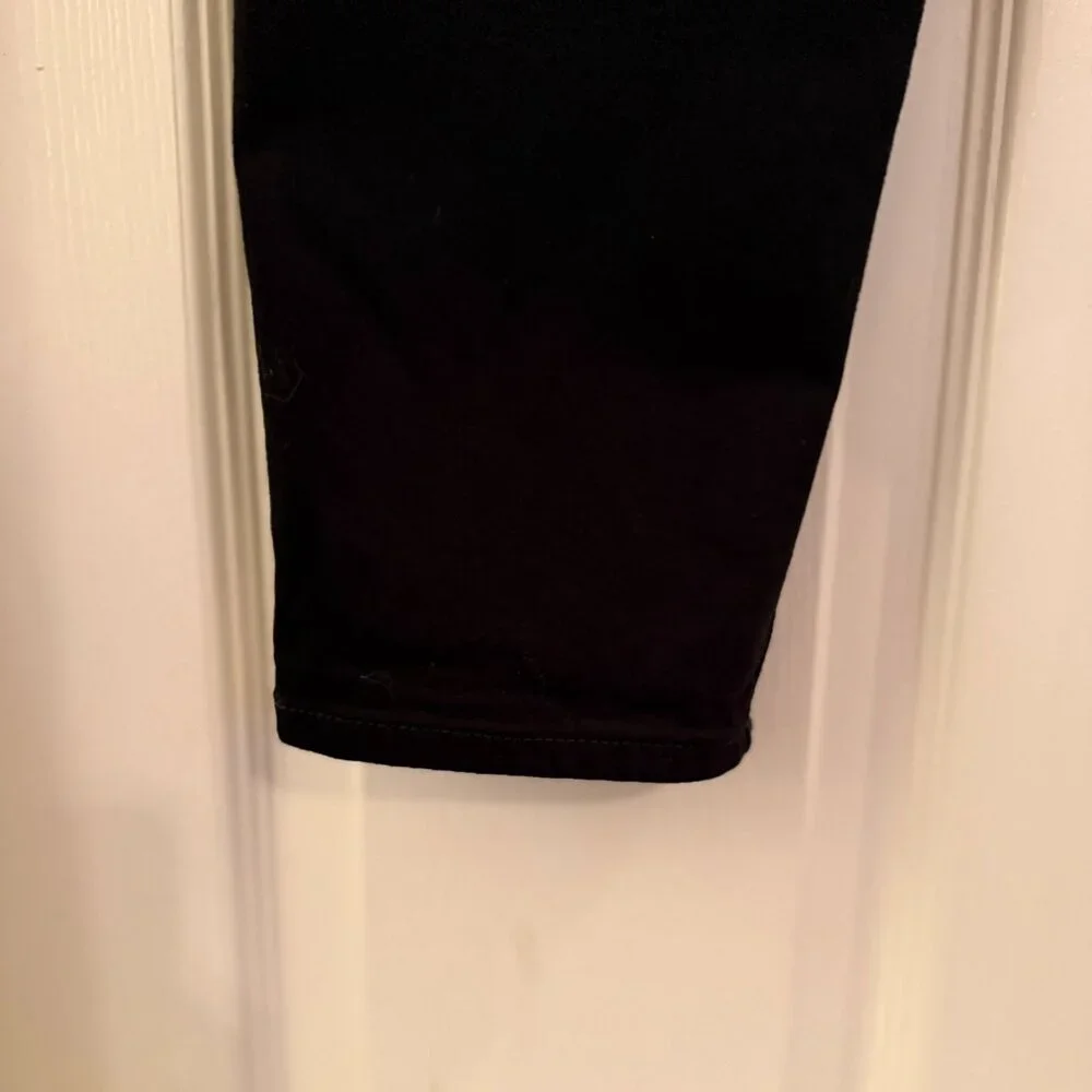 Express Black Skinny Jeans Denim Size 12s / 12 Short Mid Rise - Picture 6 of 8